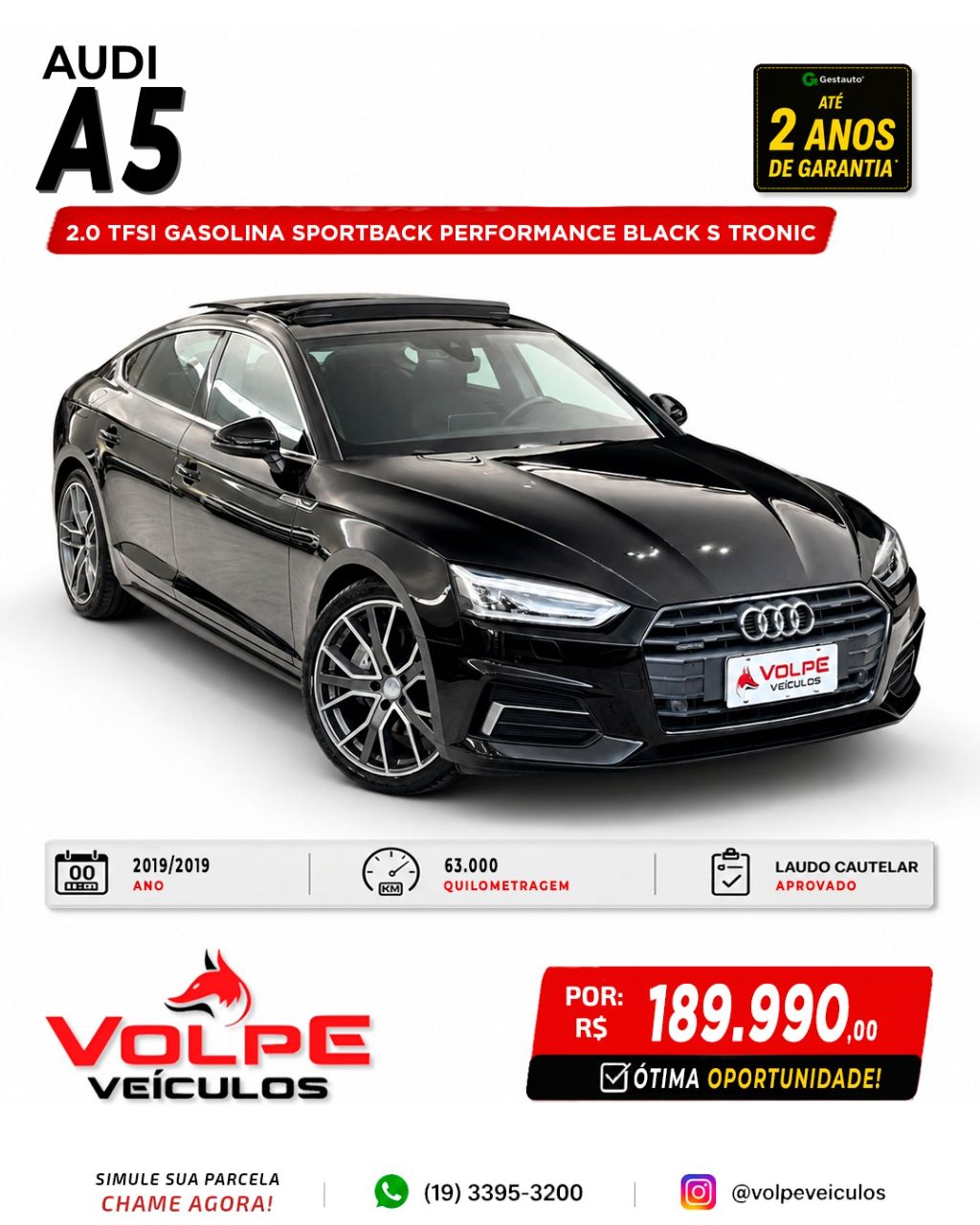 A5 Sportb.Perf.B. 2.0 TFSI Quat. S-troni — foto 1