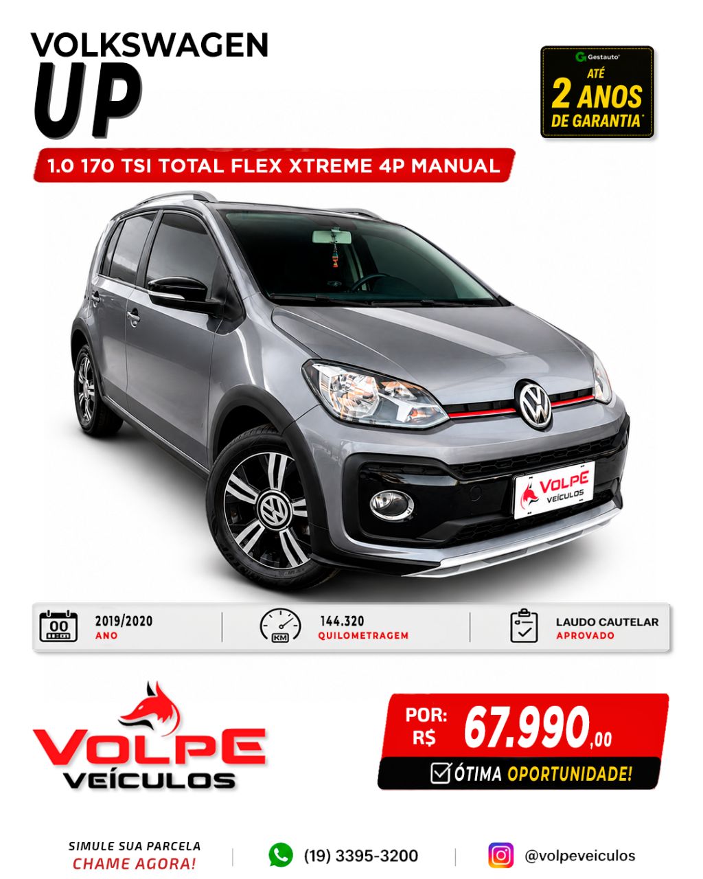 up! Xtreme 1.0 TSI Total Flex 12V 5p — foto 1