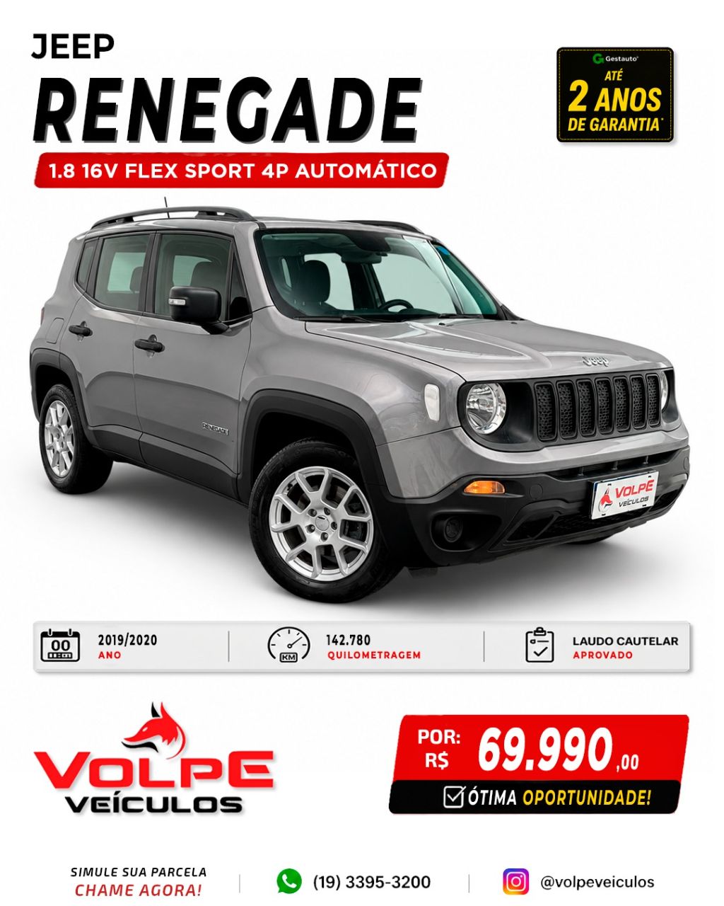 Renegade Sport 1.8 4x2 Flex 16V Aut. — foto 1